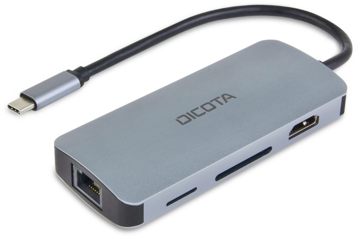DICOTA USB-C 8-in-1 Multi Hub D32062 4K PD 100W – Hochwertig & günstig bei ShopDeca