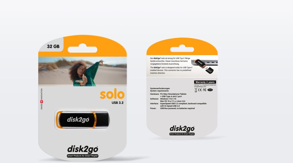 DISK2GO USB-Stick solo 32GB 30006623 Type C USB 3.2 – Hochwertig & günstig bei ShopDeca