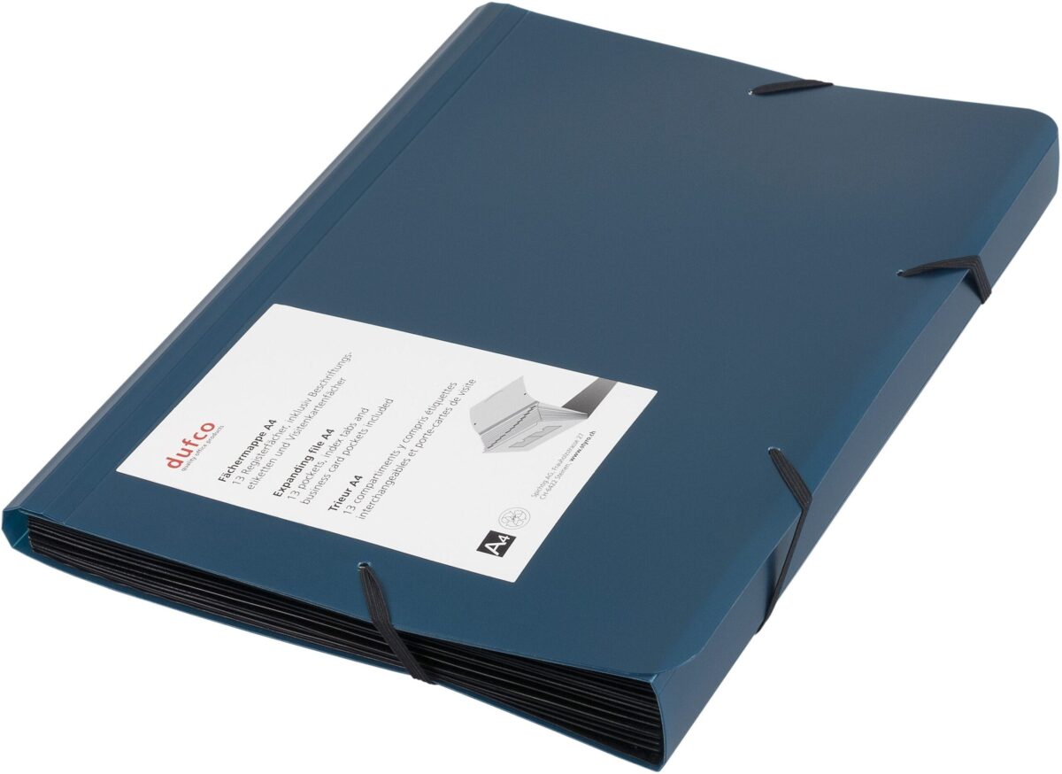 DUFCO Expanding File 13 Fächer blau metallic 13 Fächer – Hochwertig & günstig bei ShopDeca