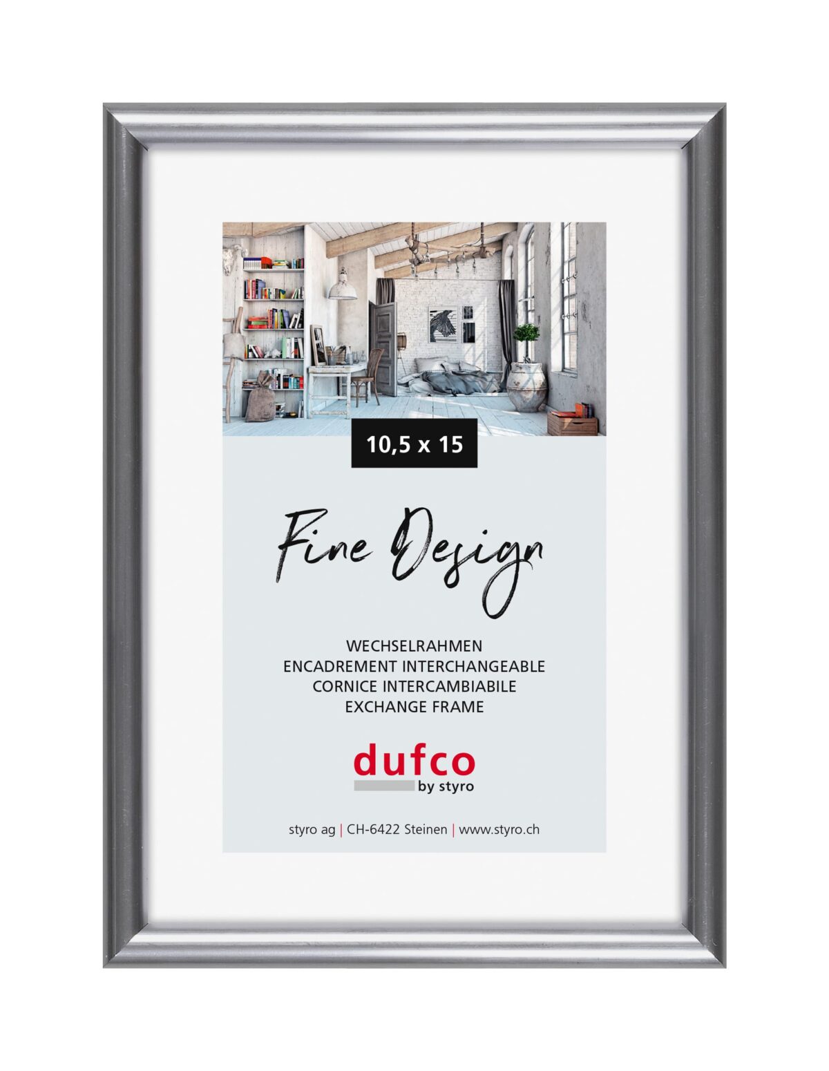 DUFCO Bilderrahmen 10.5x15cm 1400.40024 Fine Design silber – Hochwertig & günstig bei ShopDeca