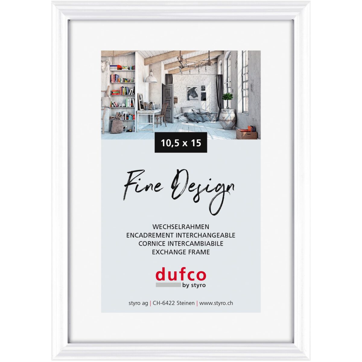 DUFCO Bilderrahmen 10.5x15cm 1400.40036 Fine Design weiss – Hochwertig & günstig bei ShopDeca