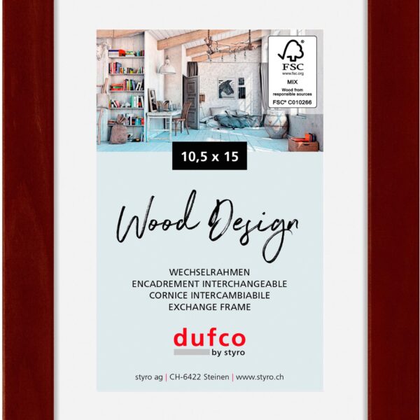 DUFCO Holz-Bilderrahmen 10.5x15cm 1610.80094 Toronto mahagoni