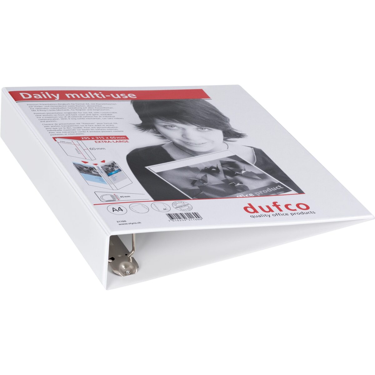 DUFCO Präsentationsordner 31160 A4 6.0cm weiss – Hochwertig & günstig bei ShopDeca