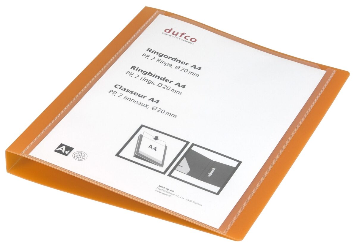 DUFCO Präsentationsordner 51500.03676 A4, 2.8cm, orange – Hochwertig & günstig bei ShopDeca
