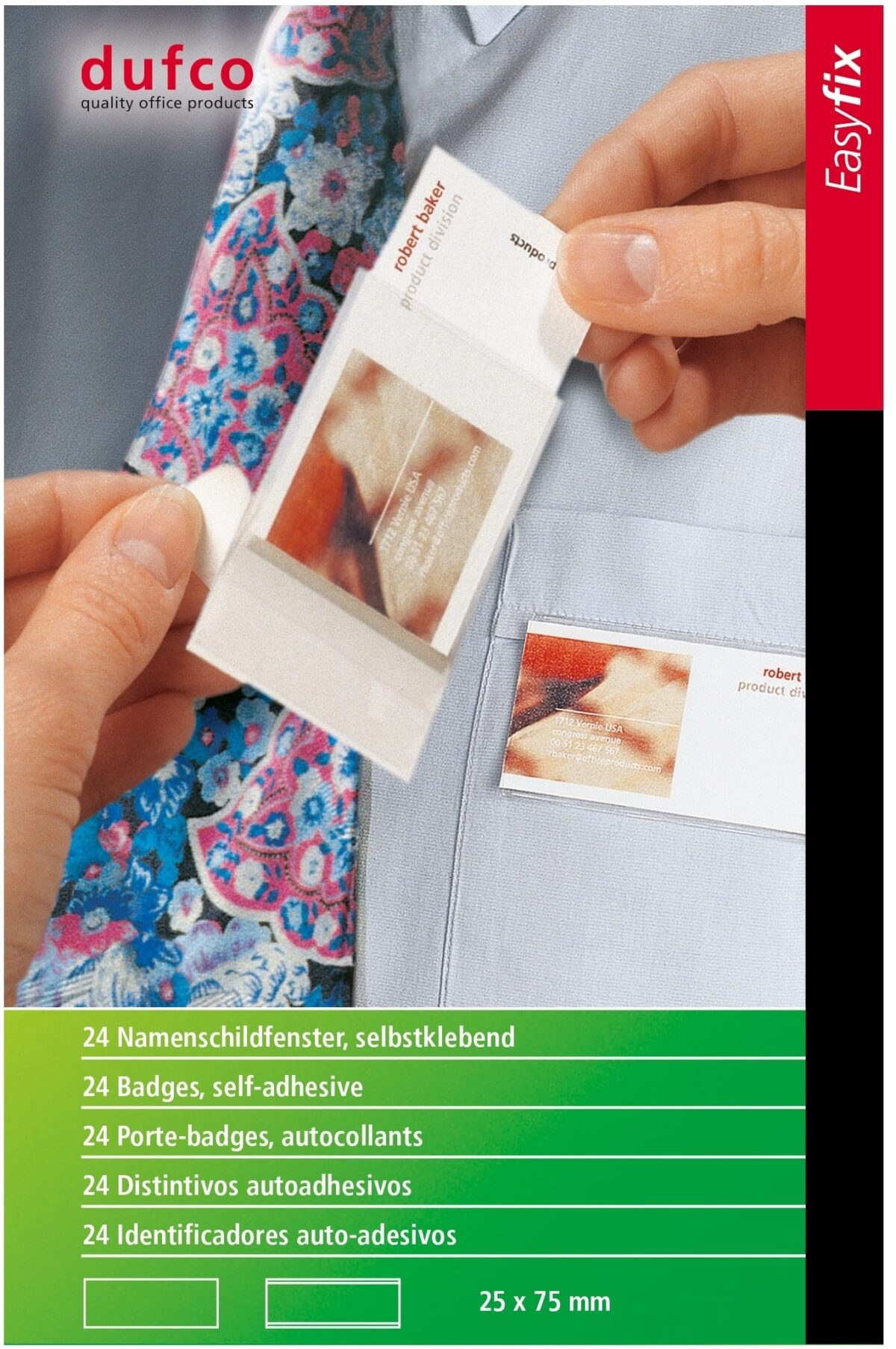 DUFCO Namensschilder 53002.425 25x75mm 24 Stück – Hochwertig & günstig bei ShopDeca