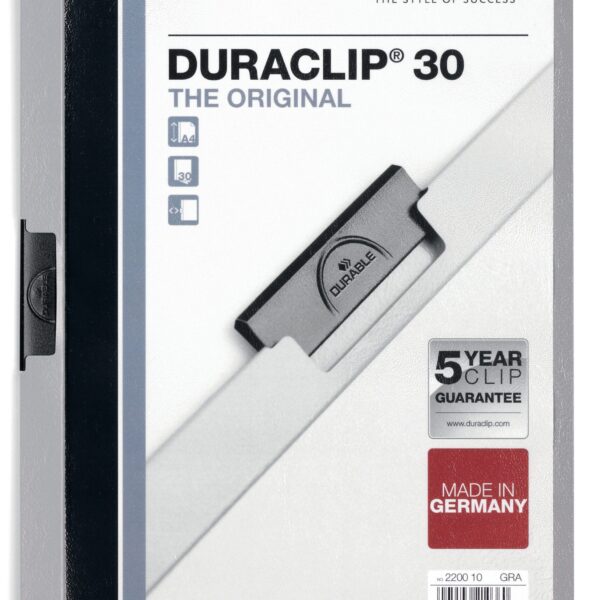 DURABLE Klemmhefter DURACLIP 30 220010 für 30 Blatt A4 grau