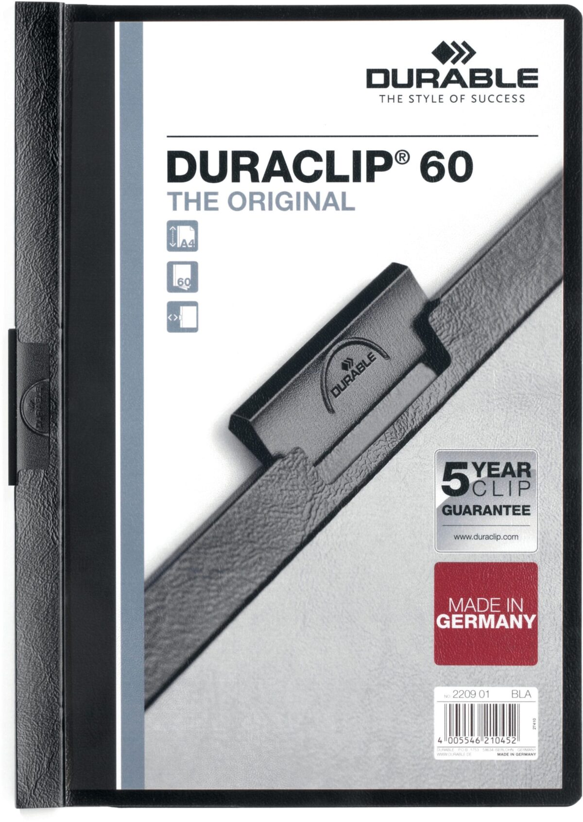 DURABLE Klemmhefter DURACLIP 60 220901 für 60 Blatt A4 schwarz – Hochwertig & günstig bei ShopDeca