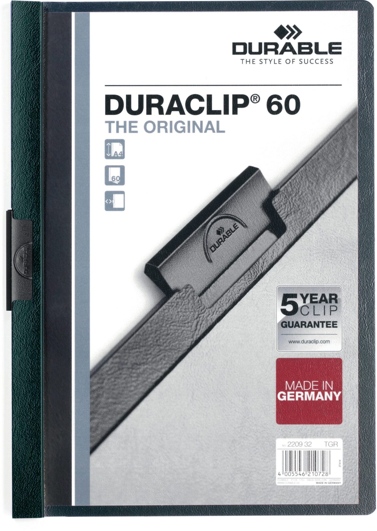 DURABLE Klemmhefter DURACLIP 60 A4 220932 petrol – Hochwertig & günstig bei ShopDeca