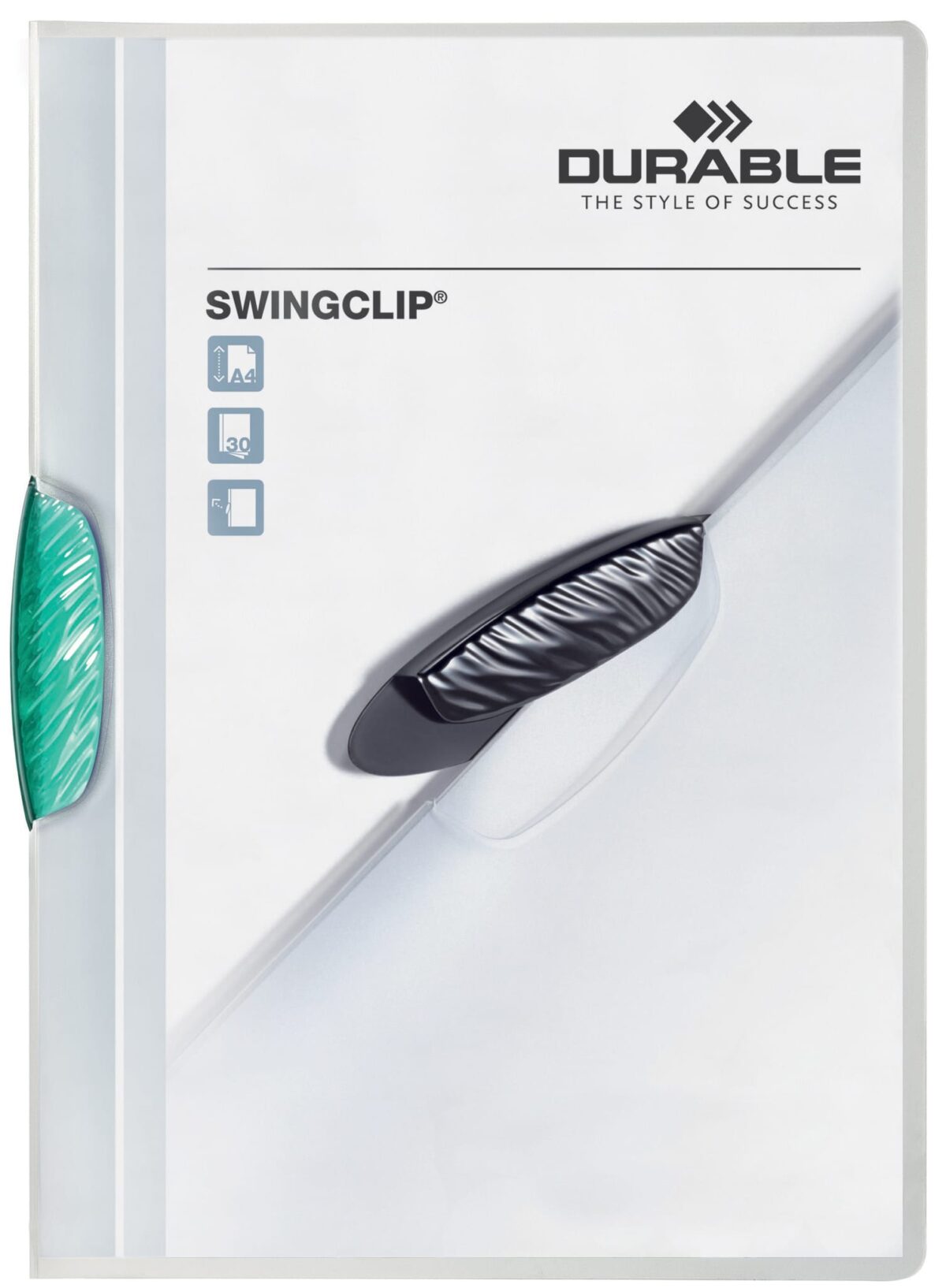 DURABLE Klemmhefter SWINGCLIP A4 226032 für 30 Blatt A4 petrol – Hochwertig & günstig bei ShopDeca