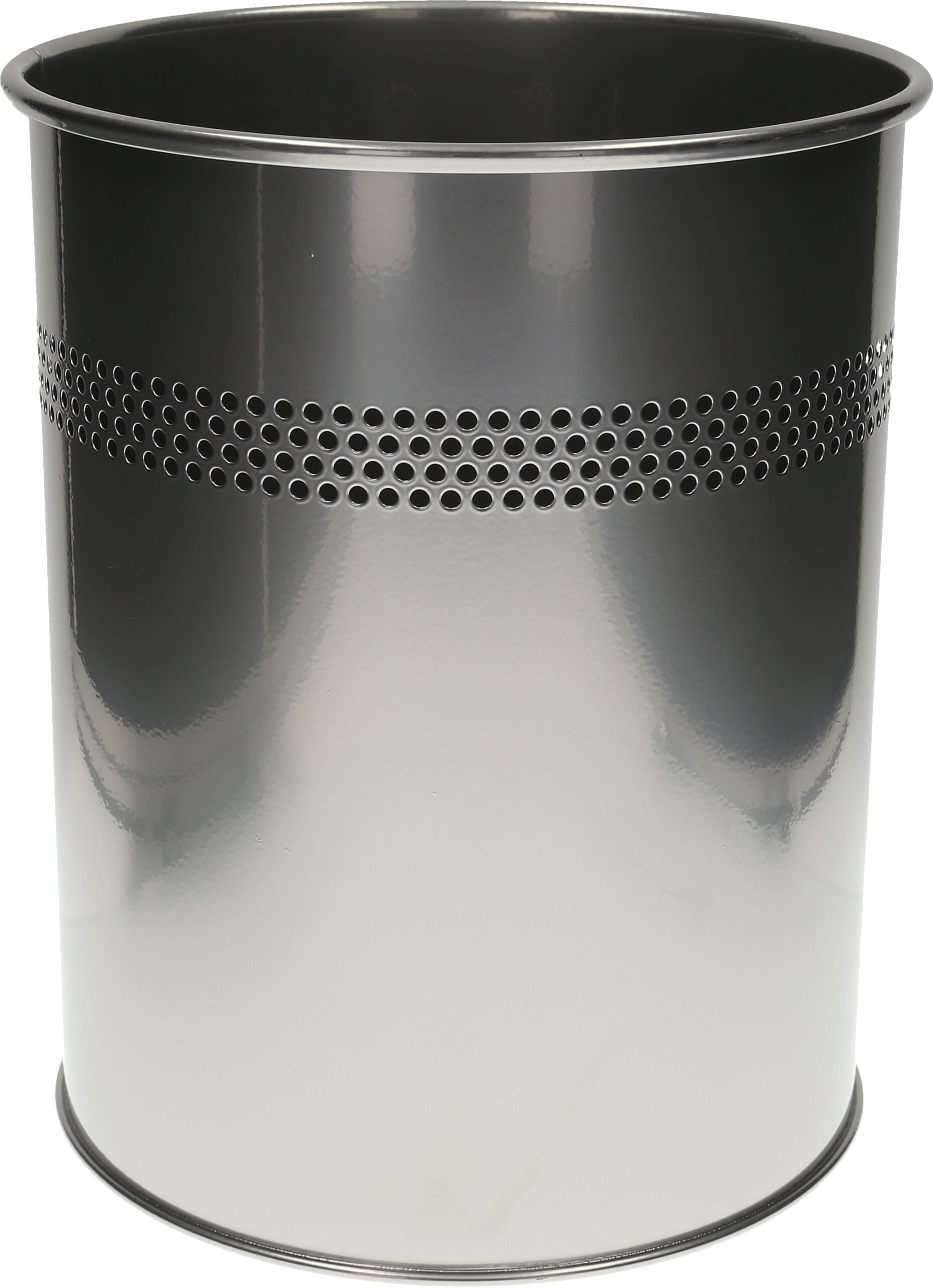 DURABLE-330023-4005546988283 DURABLE Papierkorb perforiert 330023 silber – Hochwertig & günstig bei ShopDeca