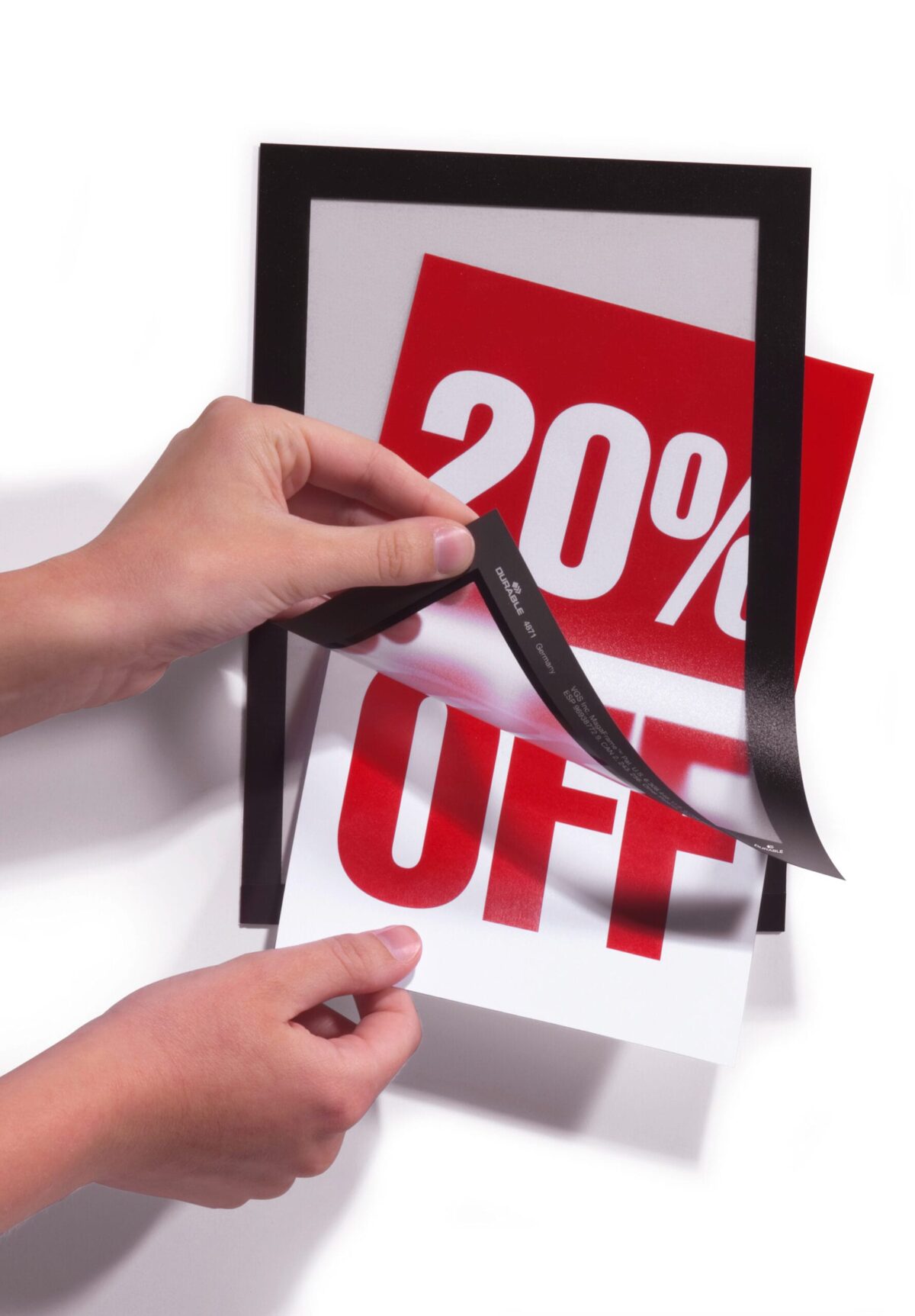 DURABLE Sichtfenster Duraframe 487101 schwarz, selbstklebend 2 Stk. – Hochwertig & günstig bei ShopDeca