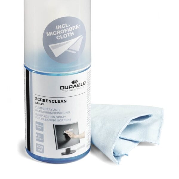 DURABLE Screenclean Spray Set 582300 Reinigungsspray 200ml