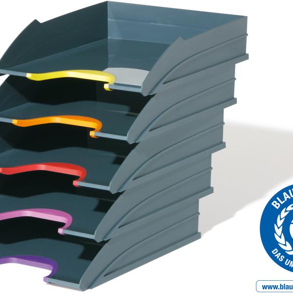 DURABLE Briefkorb-Set Varicolor 770557 grau/bunt 5-teilig