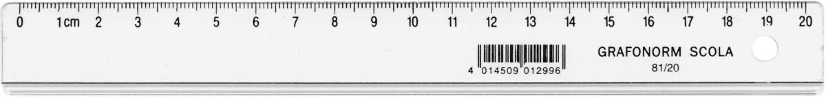 DUX Flachlineal SCOLA 20cm 81/20 Polystyrol – Hochwertig & günstig bei ShopDeca