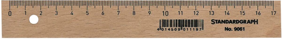 DUX Holzlineal 17cm 9061 unlackiert – Hochwertig & günstig bei ShopDeca