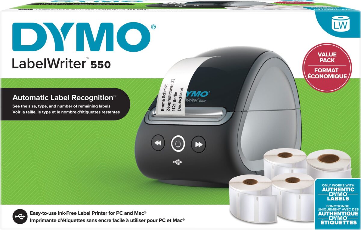 DYMO Etiketten 550 Valuepack 2147591 LabelWriter – Hochwertig & günstig bei ShopDeca