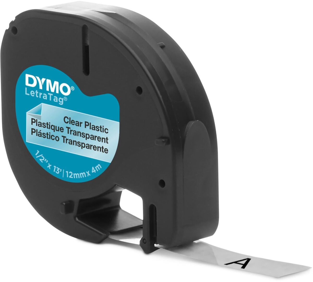 DYMO Schriftband LetraTag 12mmx4m S0721530 schwarz/transparent – Hochwertig & günstig bei ShopDeca