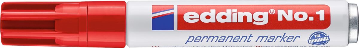 EDDING Permanent Marker No. 1 1-5mm 1-2 rot – Hochwertig & günstig bei ShopDeca
