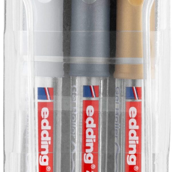 EDDING Gelroller 2185-E3 weiss/gold/silber