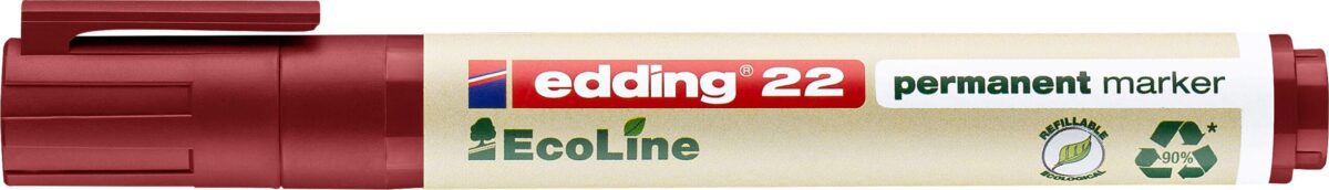 EDDING Permanent Marker 22 1.0-5.0mm 22-2 rot – Hochwertig & günstig bei ShopDeca