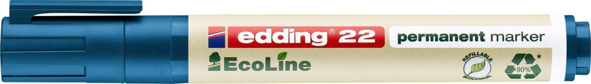 EDDING Permanent Marker 22 1.0-5.0mm 22-3 blau – Hochwertig & günstig bei ShopDeca
