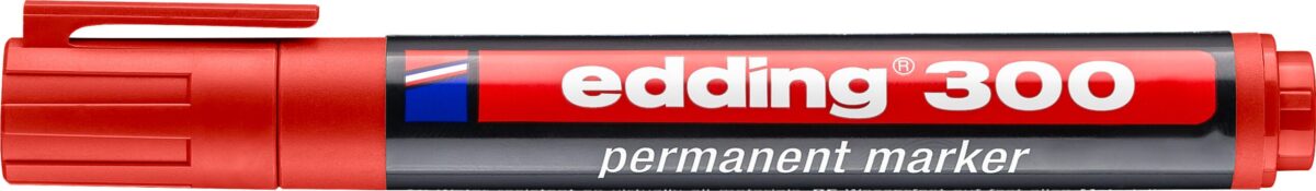 EDDING Permanent Marker 300 1,5-3mm 300-2 rot – Hochwertig & günstig bei ShopDeca