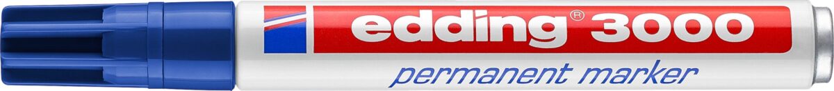 EDDING Permanent Marker 3000 1.5-3mm 3000-3 blau, wasserfest – Hochwertig & günstig bei ShopDeca