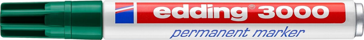 EDDING Permanent Marker 3000 1.5-3mm 3000-4 grün, wasserfest – Hochwertig & günstig bei ShopDeca