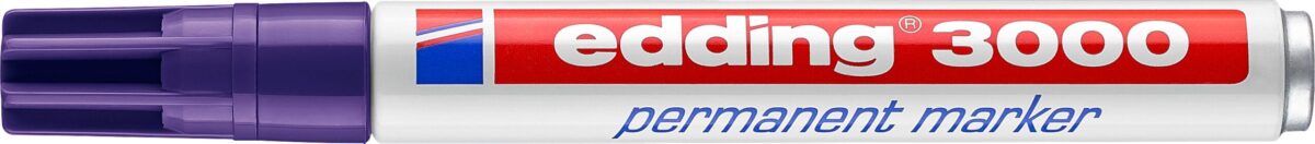 EDDING Permanent Marker 3000 1,5-3mm 3000-8 violett – Hochwertig & günstig bei ShopDeca