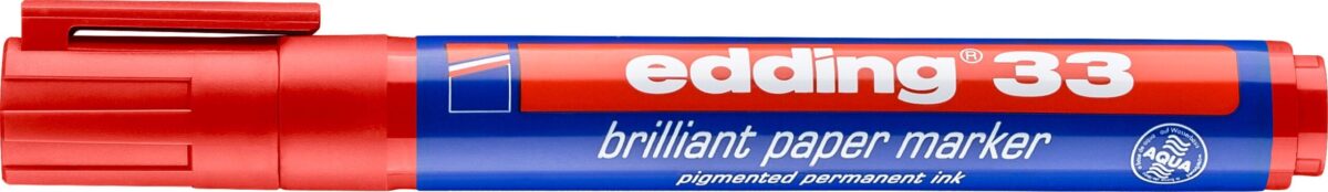 EDDING Permanent Marker 33 33-2 rot – Hochwertig & günstig bei ShopDeca