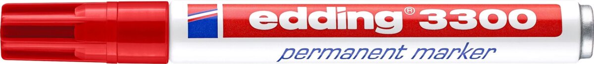 EDDING Permanent Marker 3300 1-5mm 3300-2 rot – Hochwertig & günstig bei ShopDeca