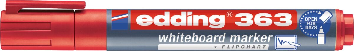 EDDING Whiteboard Marker 363 1-5mm 363-002 rot – Hochwertig & günstig bei ShopDeca