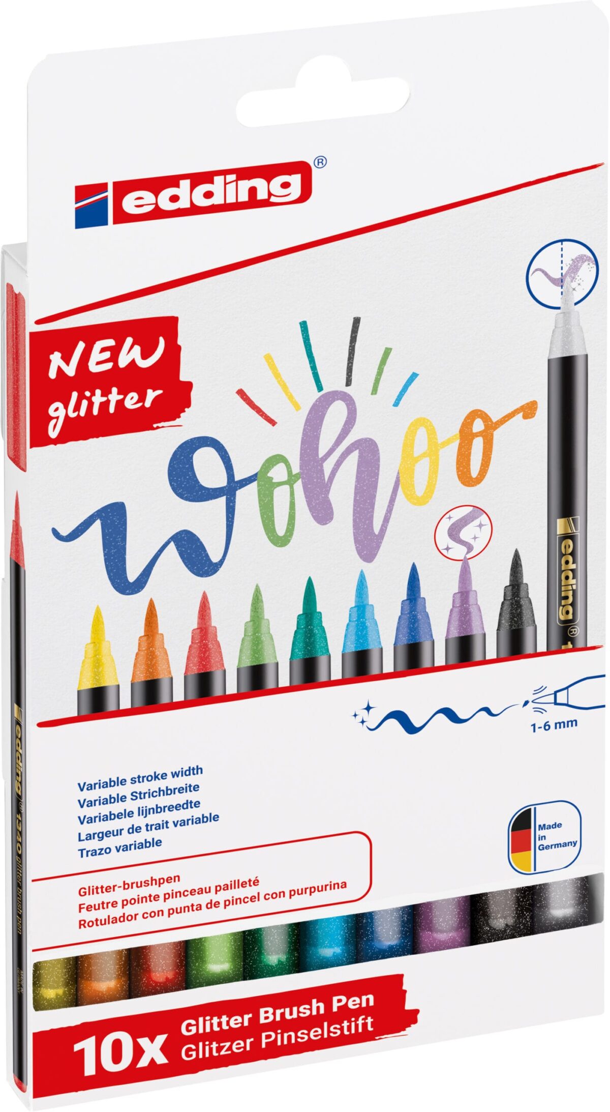 EDDING Brushpen 1340 4-1340-10-4 Glitzer E-10 10 Stück – Hochwertig & günstig bei ShopDeca