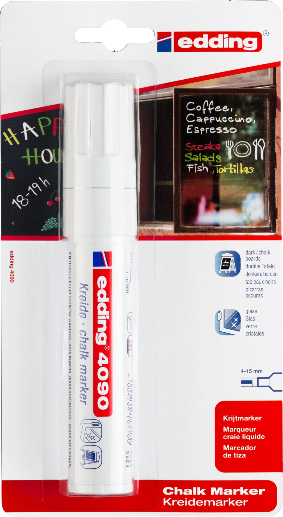 EDDING Windowmarker 4090 4-15mm 4090BLI-49 weiss Blister – Hochwertig & günstig bei ShopDeca