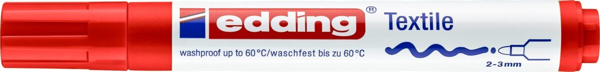 EDDING Textil-Marker 4500 2-3mm 4500-2 rot – Hochwertig & günstig bei ShopDeca