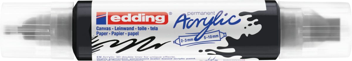 EDDING Acrylmarker 5400 double liner 5400-901 tiefschwarz sdm – Hochwertig & günstig bei ShopDeca