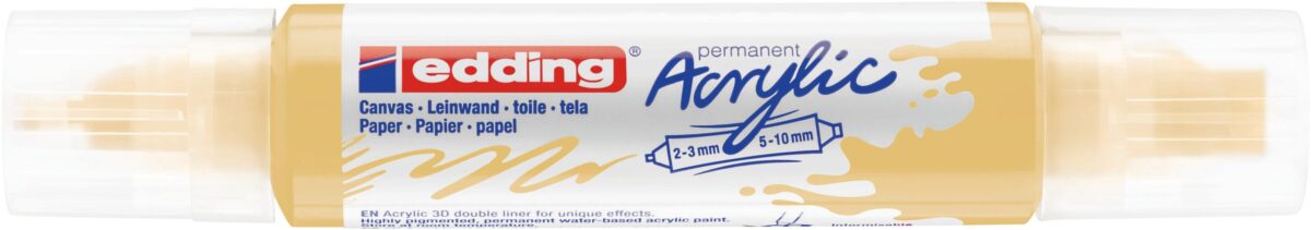 EDDING Acrylmarker 5400 double liner 5400-915 pastellgelb sdm – Hochwertig & günstig bei ShopDeca