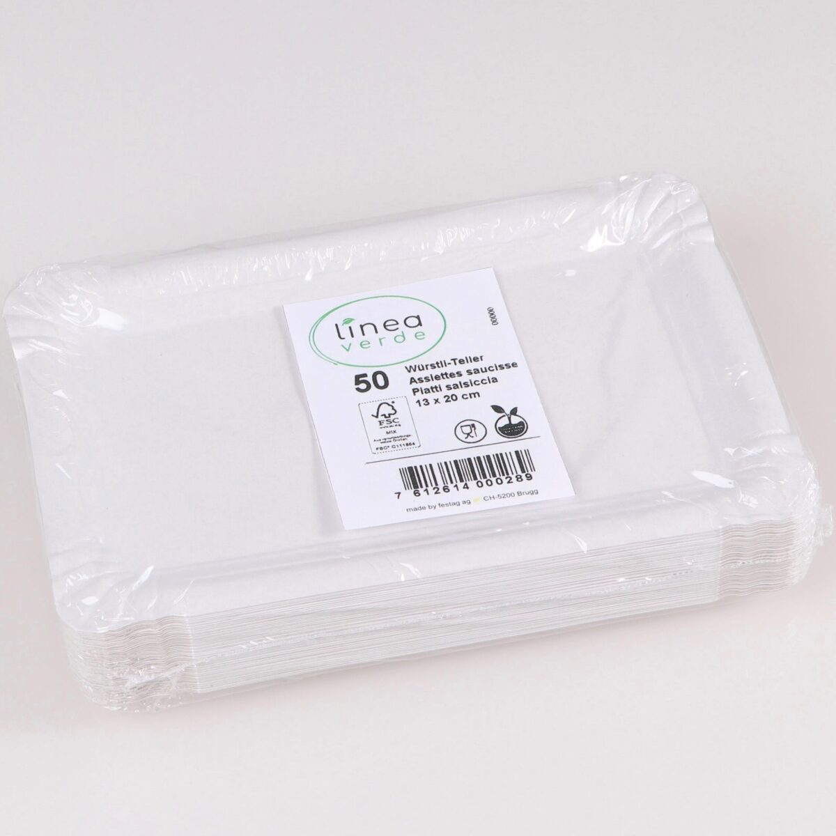 ELCO Wurstteller 13x20cm 16030230-001 Karton, weiss, 50Stk. – Hochwertig & günstig bei ShopDeca
