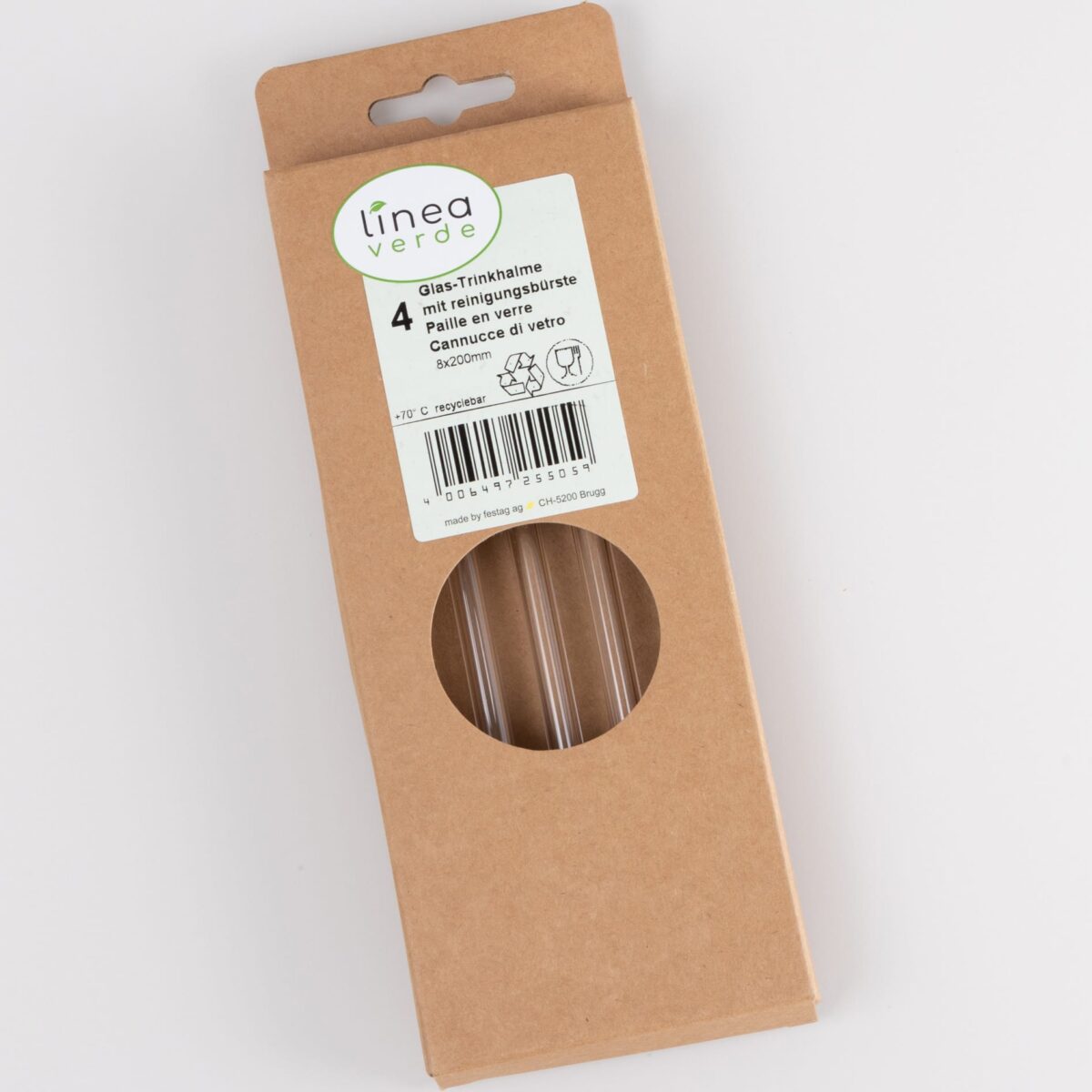 ELCO Trinkhalme aus Glas mit Bürste 25505004-041 4Stk. – Hochwertig & günstig bei ShopDeca
