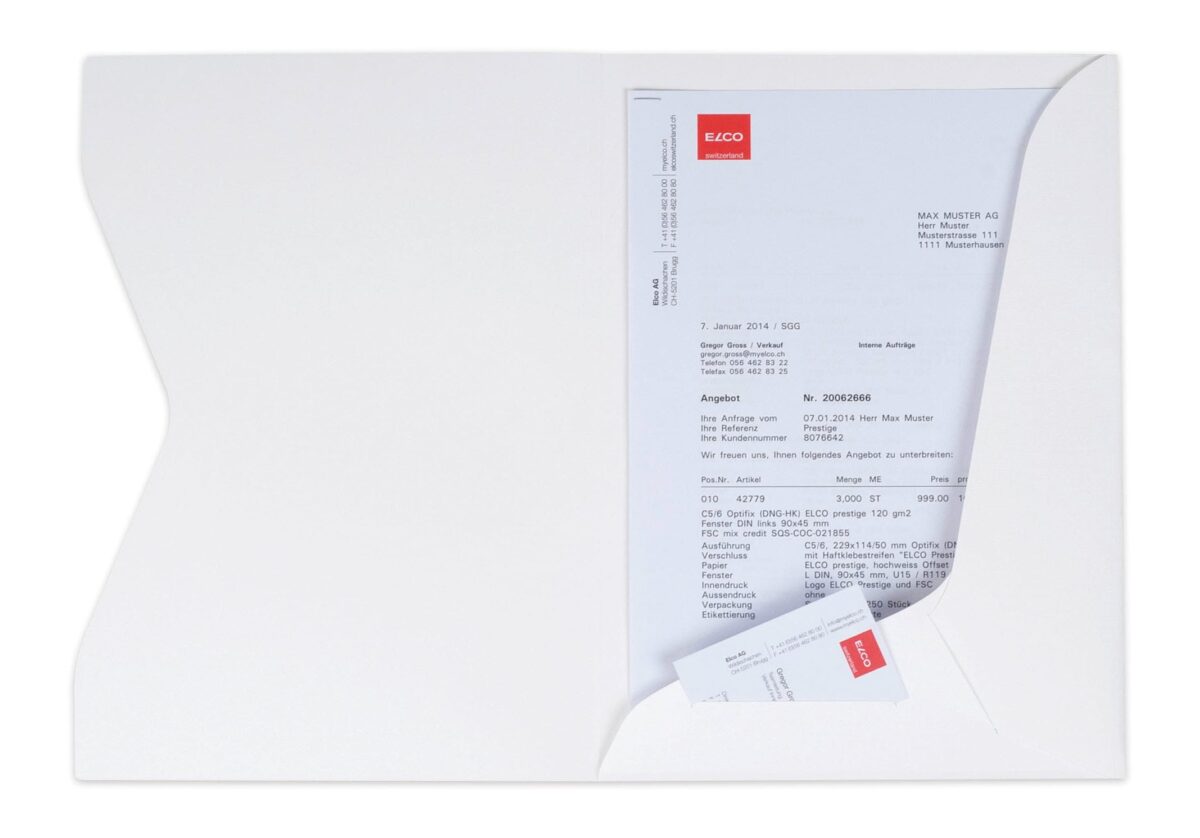 ELCO Offertmappe Prestige A4 29450.33 weiss 10 Stück – Hochwertig & günstig bei ShopDeca