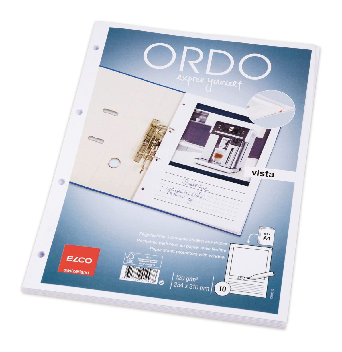ELCO Zeigetasche Ordo A4 73692.10 vista, weiss 10 Stück – Hochwertig & günstig bei ShopDeca