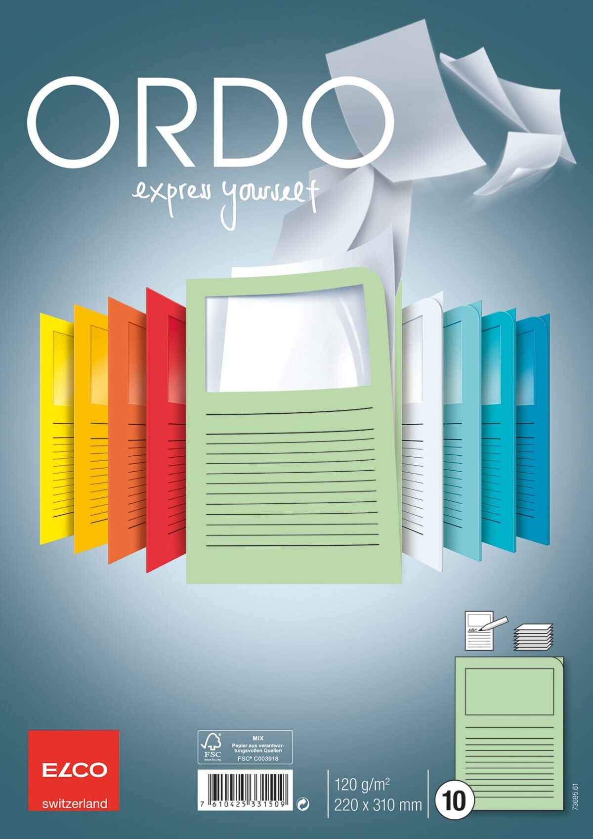 ELCO Organisationsmappe Ordo A4 73695.61 classico, grün 10 Stück – Hochwertig & günstig bei ShopDeca