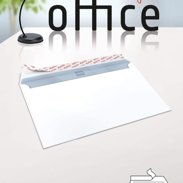 ELCO Couvert Office o. Fenster C6 74459.12 80g, hochweiss, Kleber 25 Stk.