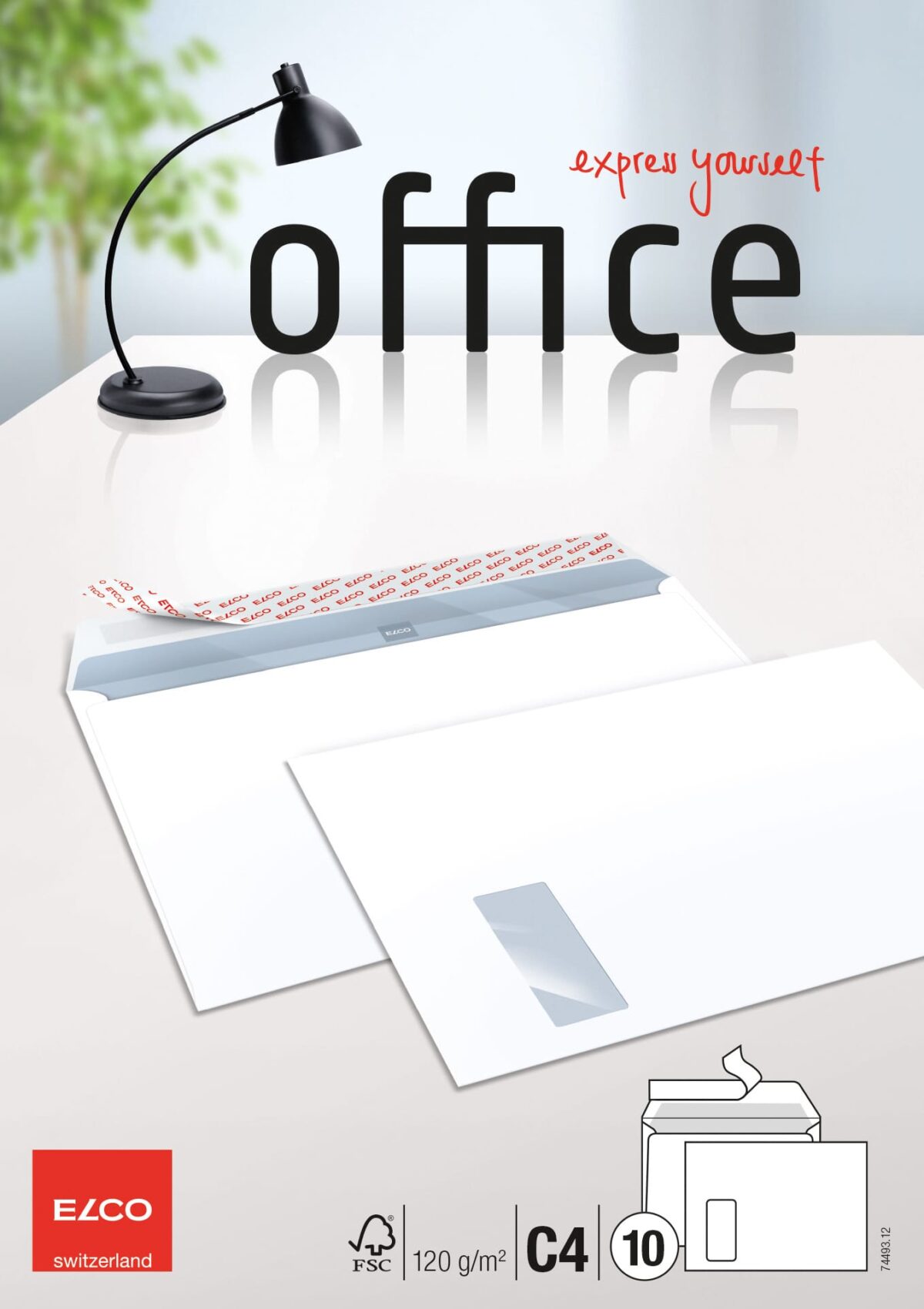 ELCO Couvert Office m/Fenster C4 74493.12 120g, weiss 10 Stück – Hochwertig & günstig bei ShopDeca