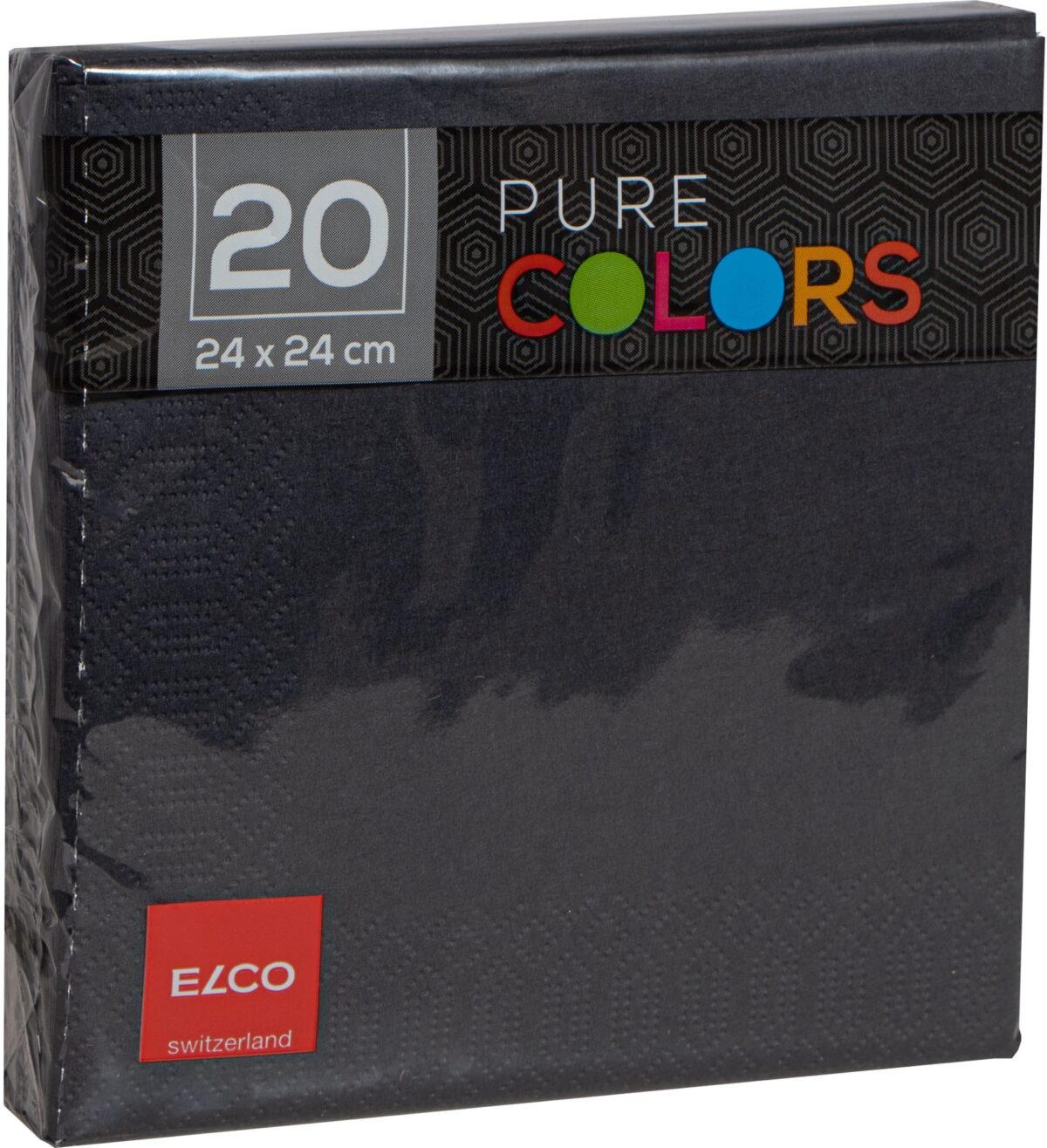 ELCO Serviette Zelltuch 24x24cm PC234020-090 3-lagig, schwarz 20Stk. – Hochwertig & günstig bei ShopDeca