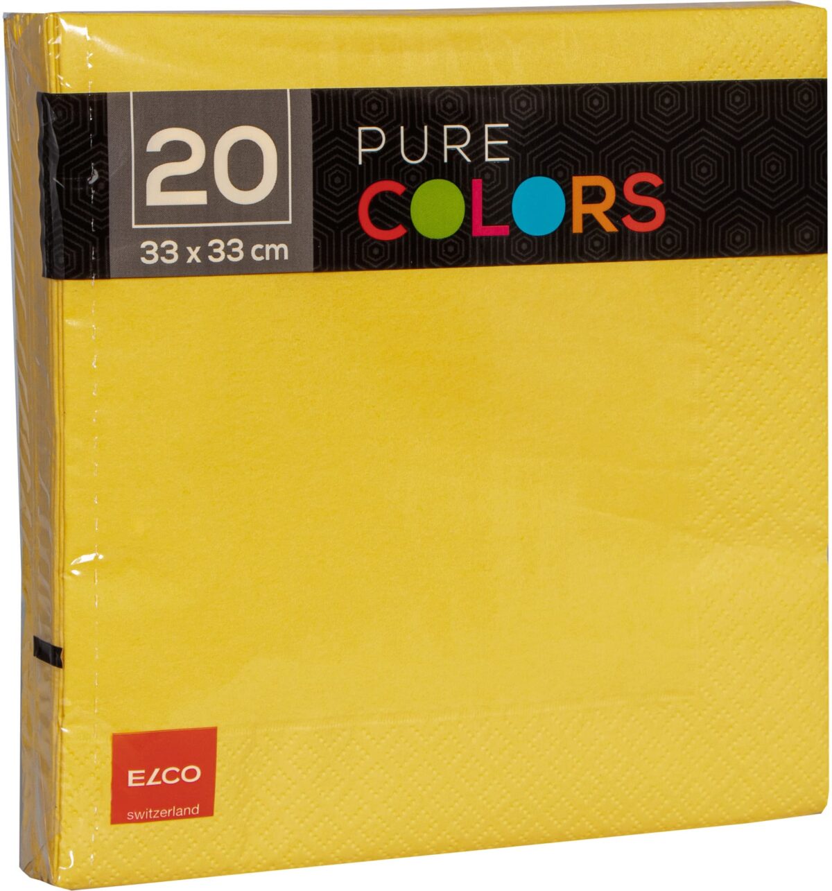 ELCO Serviette Zelltuch 33x33cm PC334020-010 3-lagig, gelb 20Stk. – Hochwertig & günstig bei ShopDeca