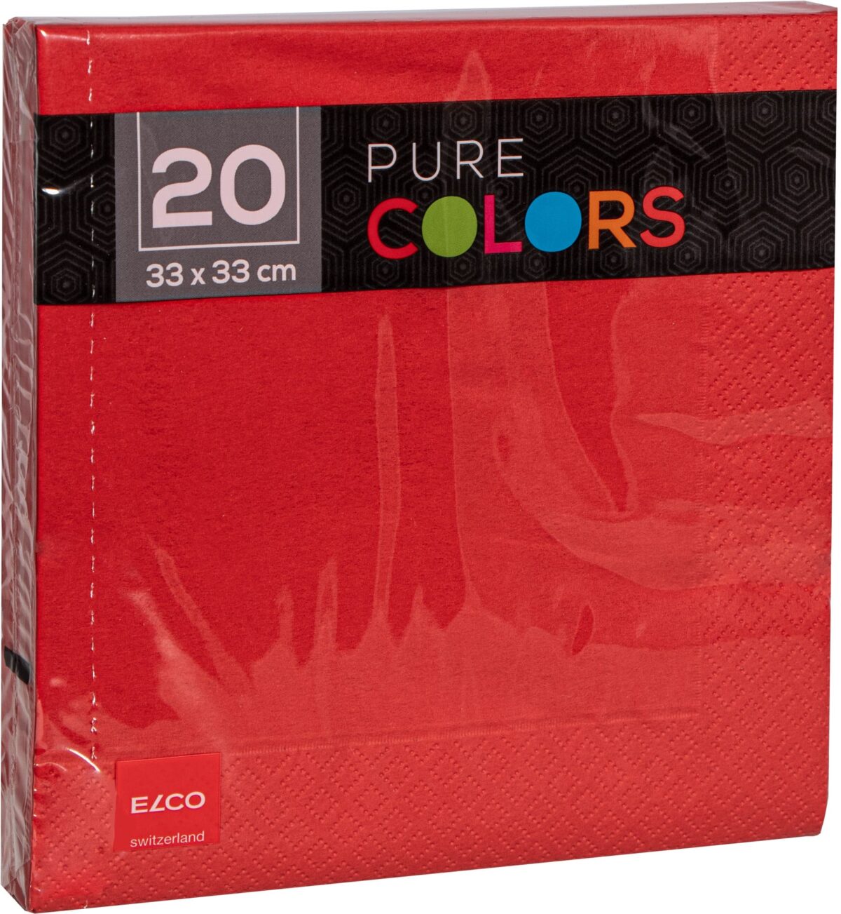 ELCO Serviette Zelltuch 33x33cm PC334020-020 3-lagig, rot 20Stk. – Hochwertig & günstig bei ShopDeca