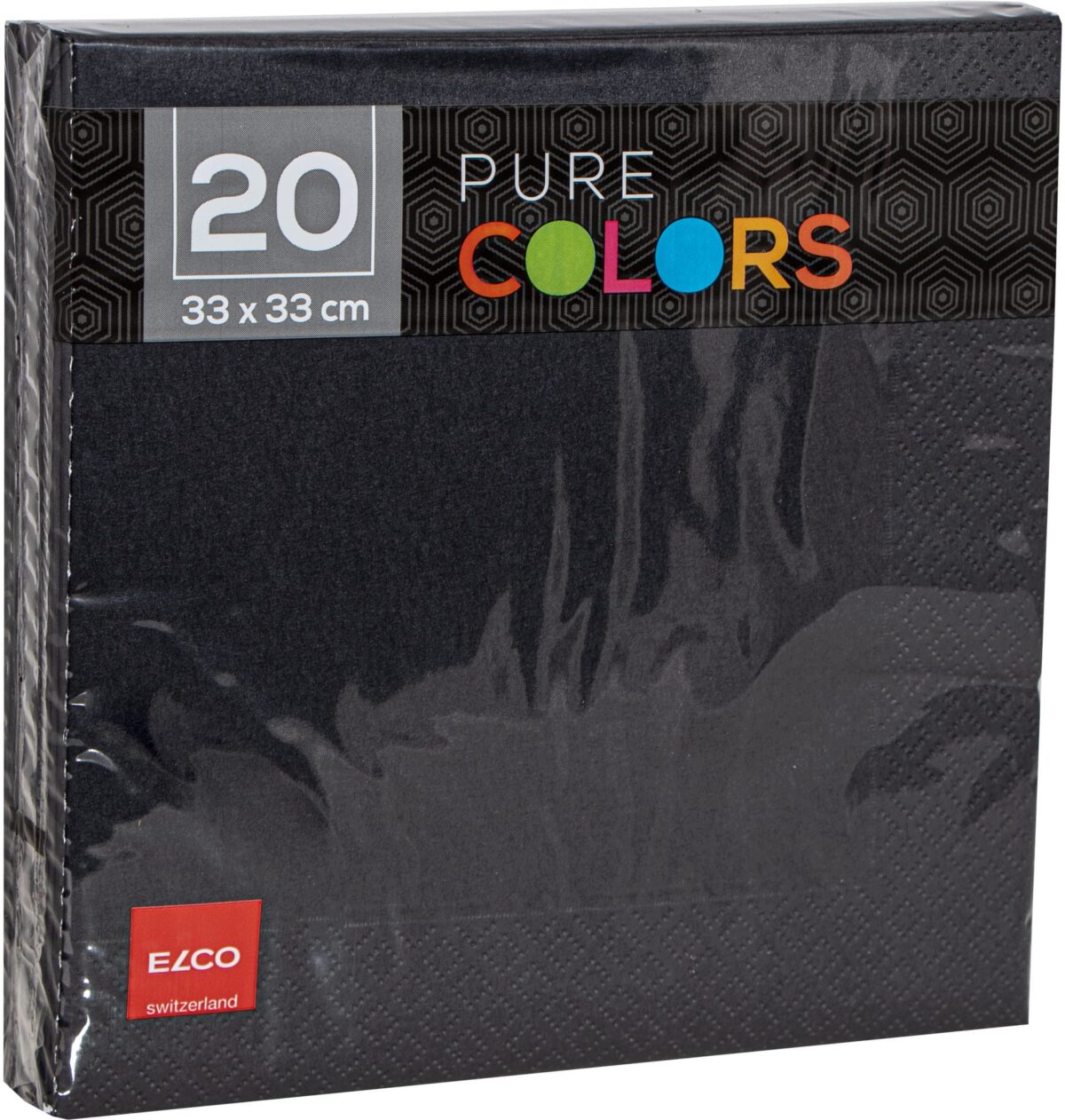 ELCO Serviette Zelltuch 33x33cm PC334020-090 3-lagig, schwarz 20Stk. – Hochwertig & günstig bei ShopDeca