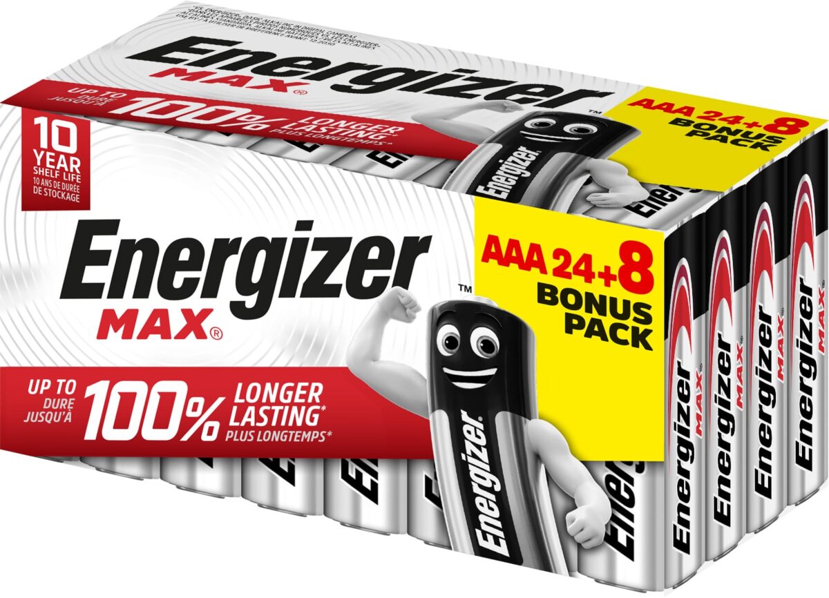 ENERGIZER Batterien Max E303711400 AAA/LR03 24+8 Stück – Hochwertig & günstig bei ShopDeca