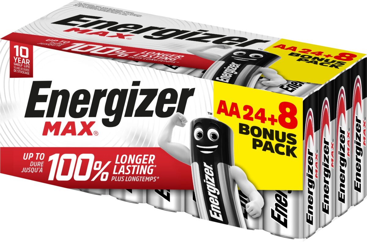 ENERGIZER Batterien Max E303896200 AA/LR6 24+8 Stück – Hochwertig & günstig bei ShopDeca